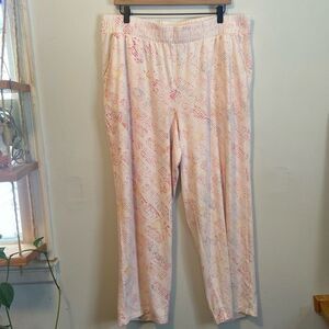 Torrid Sleep Pale Pink & Blue Speckled Lightweight Cozy Pajama Pants Size 2
